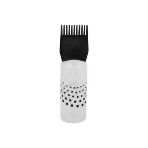 Hair Color Applicator Bottle With Root Comb - Black