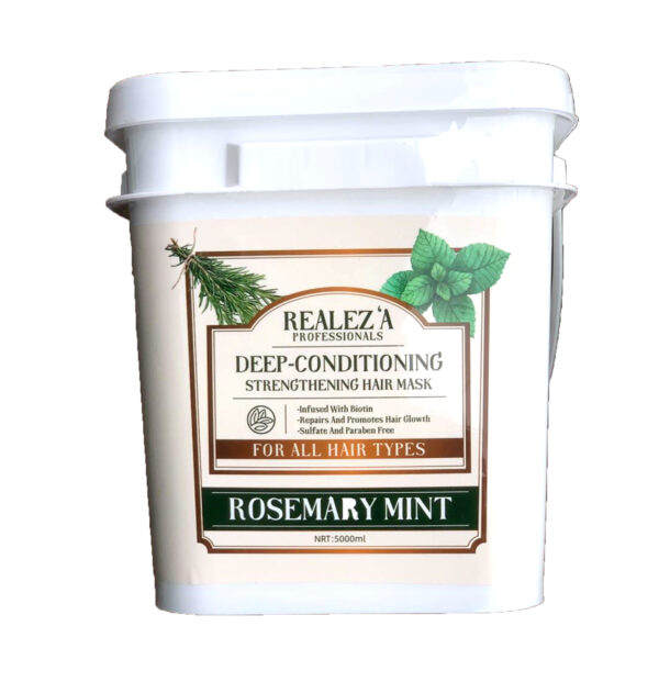 REALEZ'A PROFESSIONALS ROSEMARY MINT DEEP CONDITIONING STRENGTHENING HAIR MASK